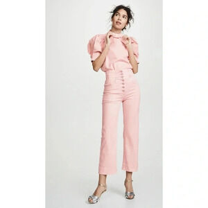 273 Ulla Johnson Ellis Exposed Button Trouser Size 0